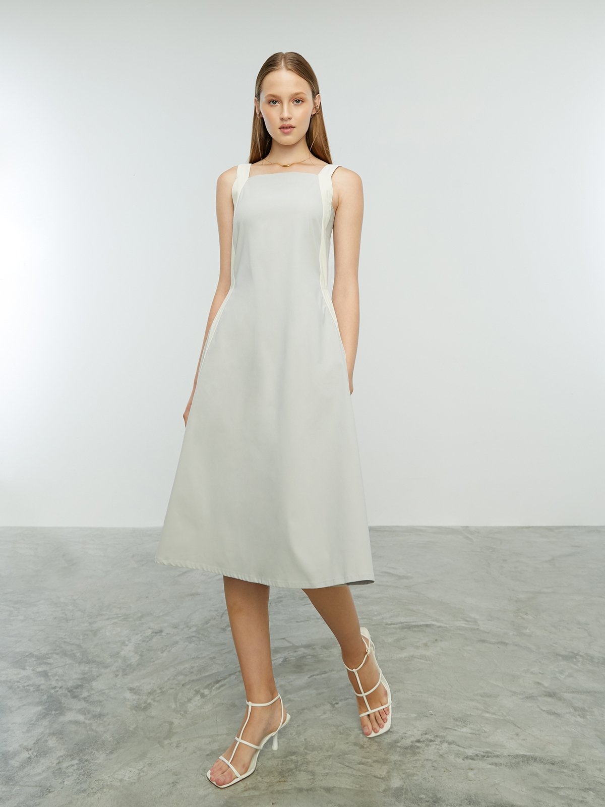 Gray a line dress hotsell