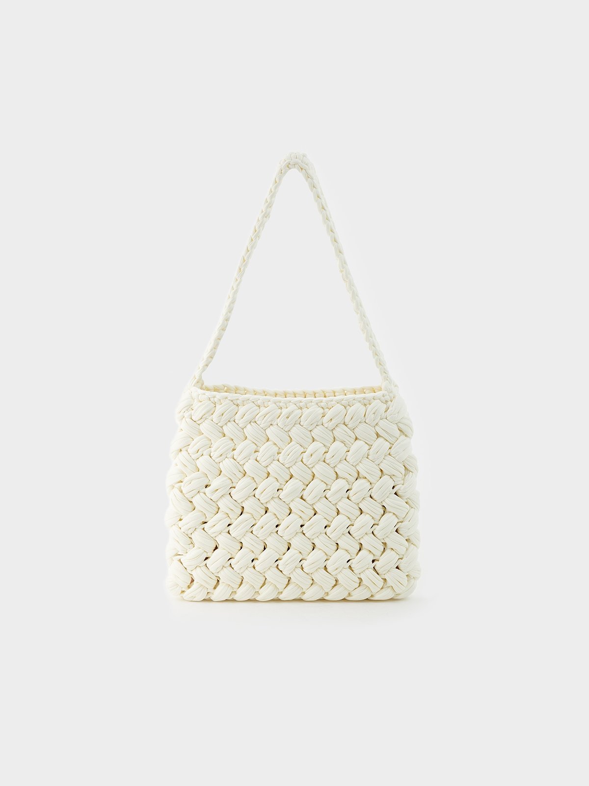 White on sale crochet bag