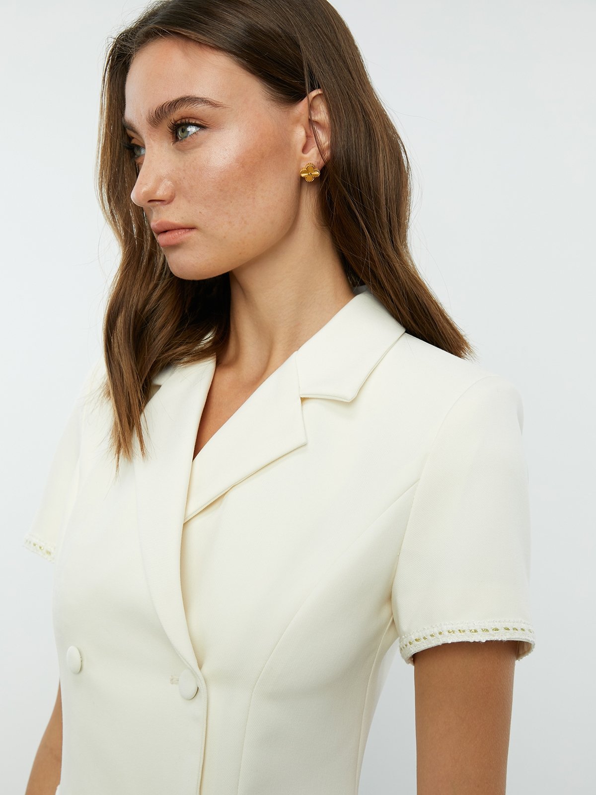 All white blazer new arrivals dress