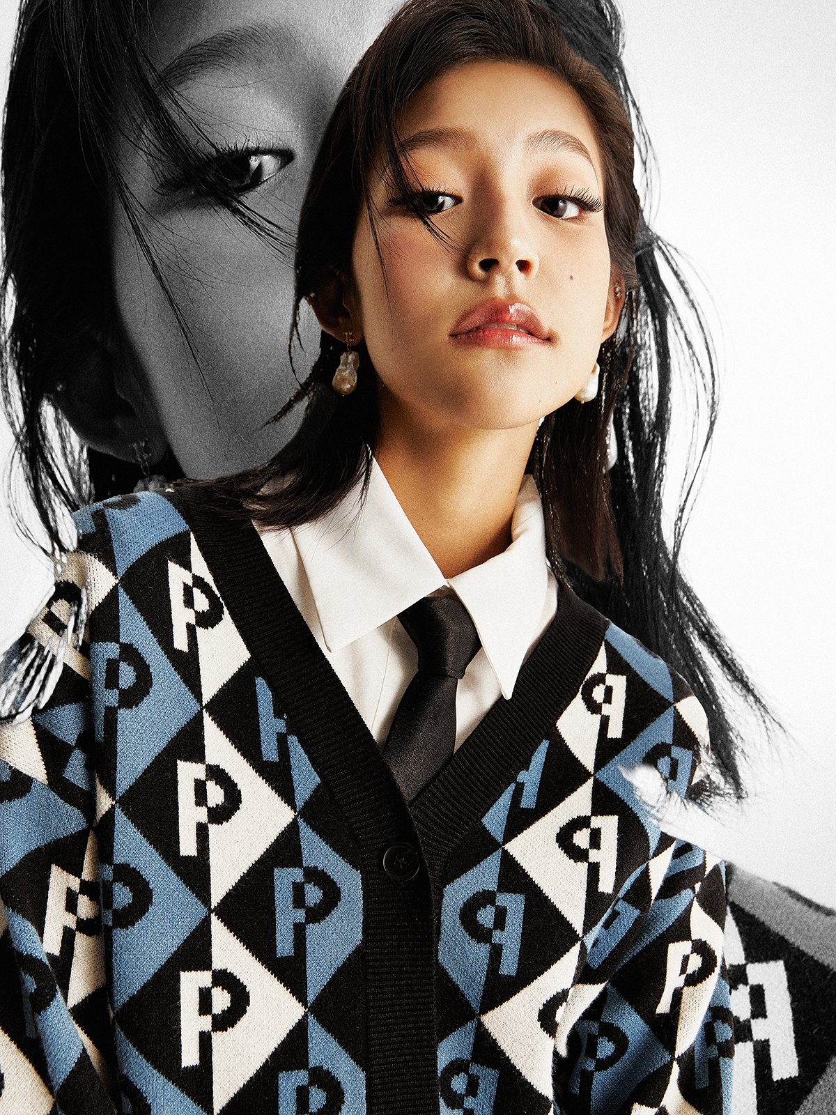 Cardigan with Logo