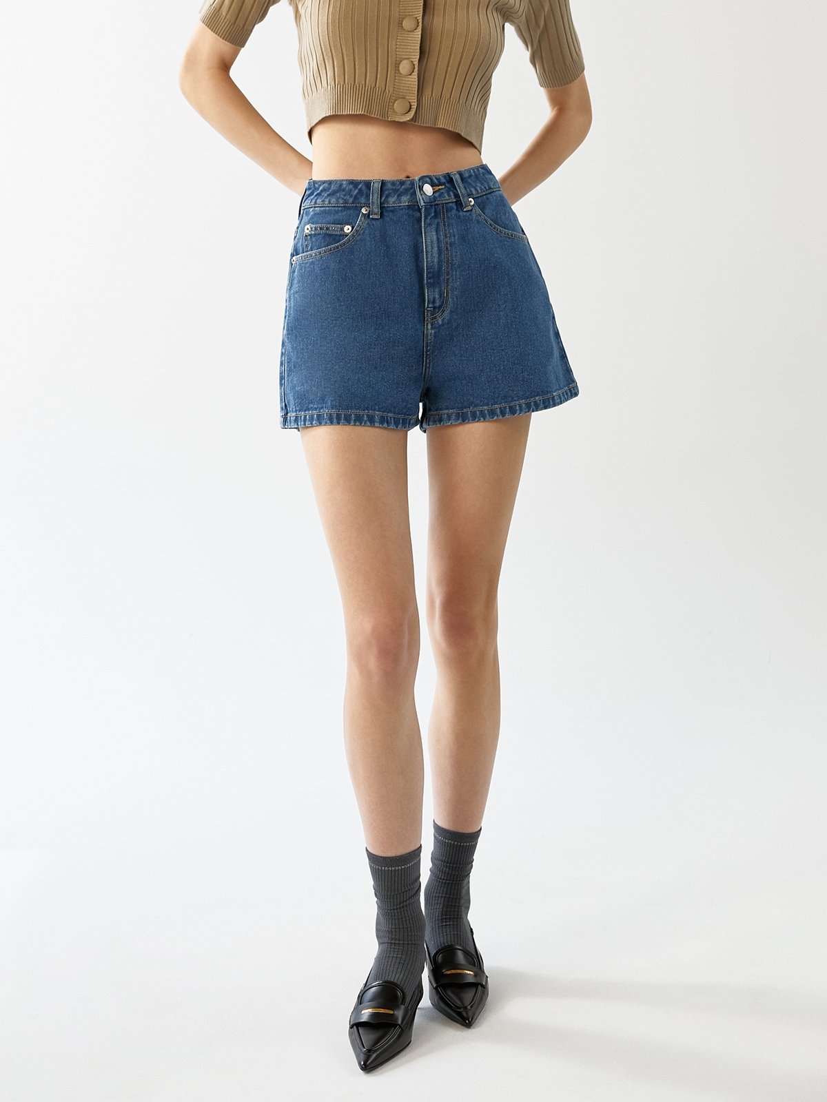 Cute blue clearance jean shorts