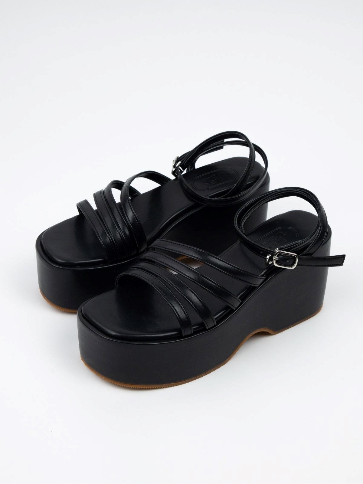 L.A.Strappy Platform Heels Chia Pomelo Fashion