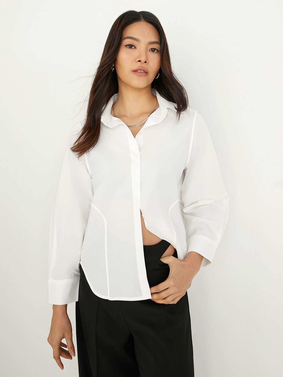 Long sleeve dress tops best sale