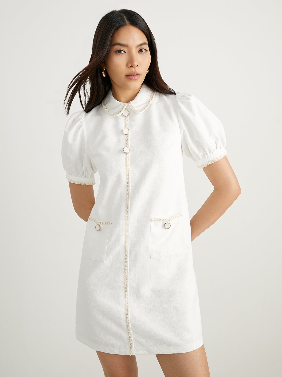 White nurse clearance dress plus size