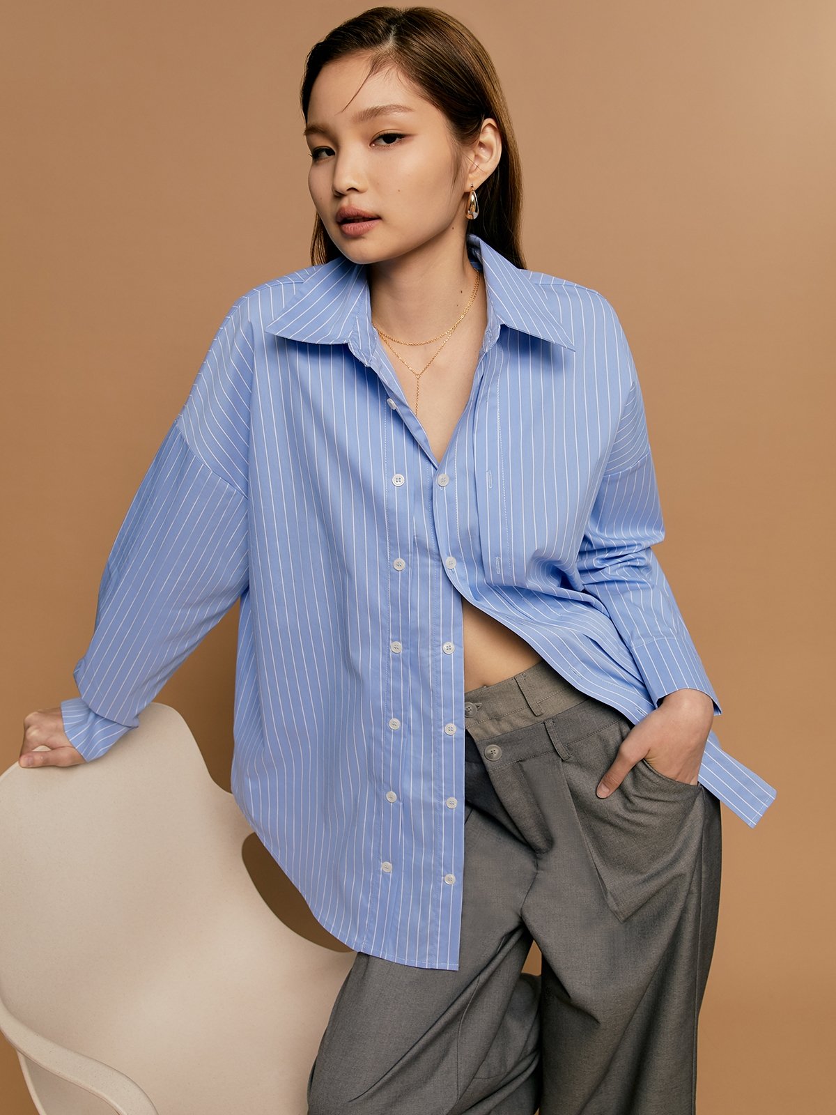 Stripe Long Sleeve Shirt main image 0