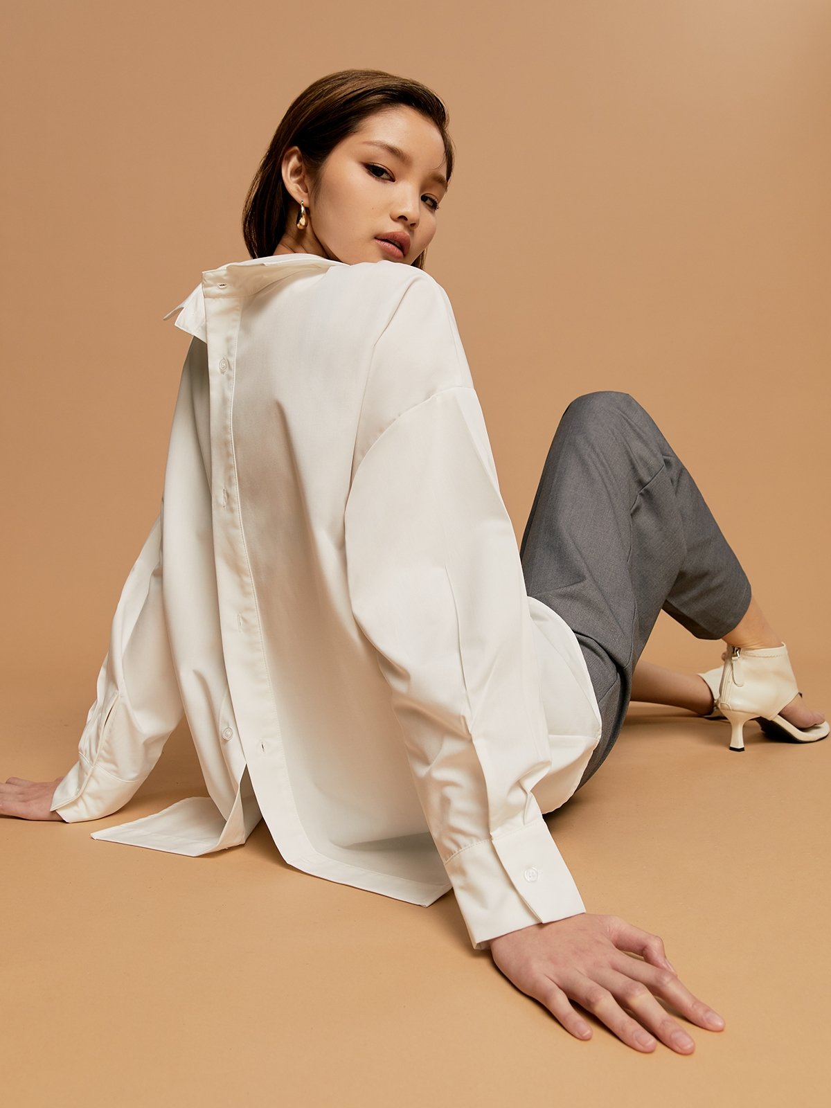 White Long Sleeve Shirt main image 0