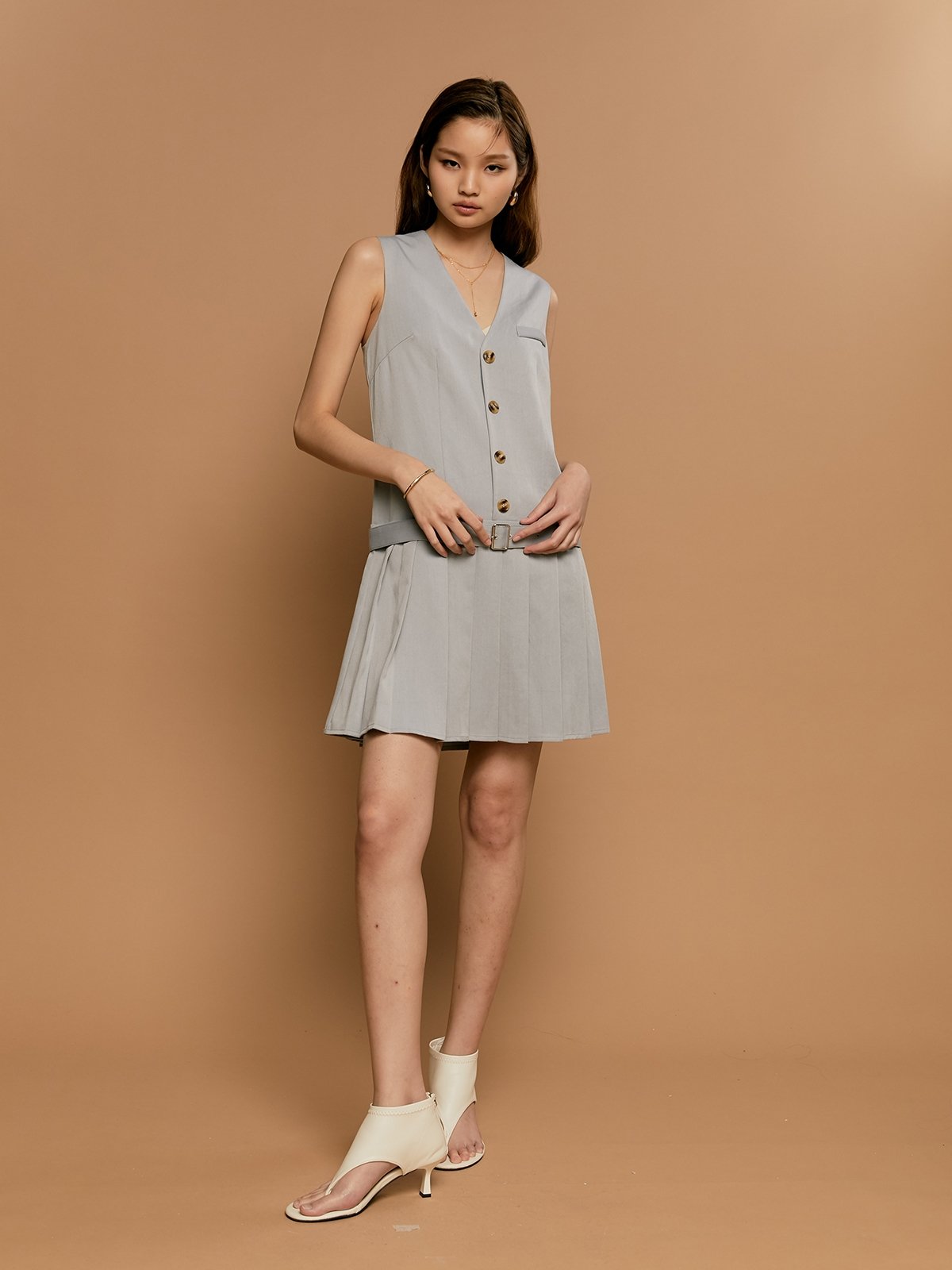 Light grey mini dress clearance