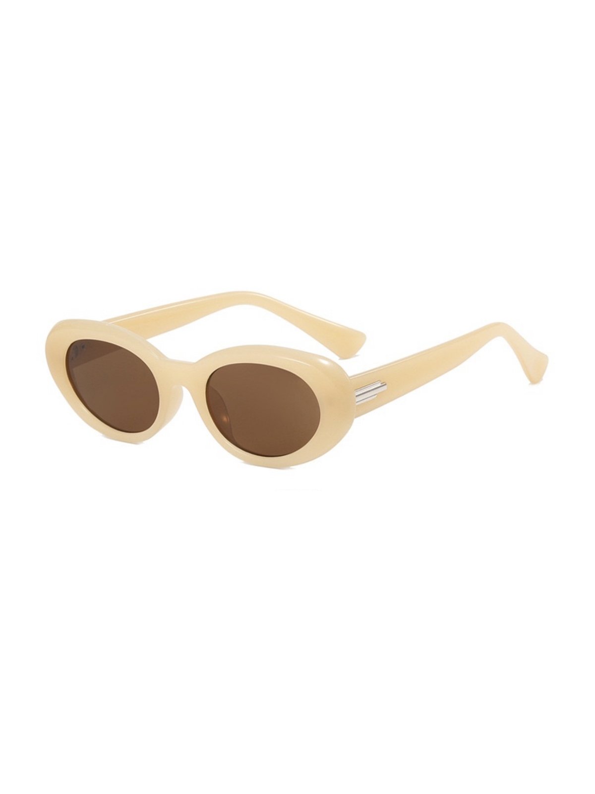 Oval Minimal Sunglasses - Prach - Pomelo Fashion