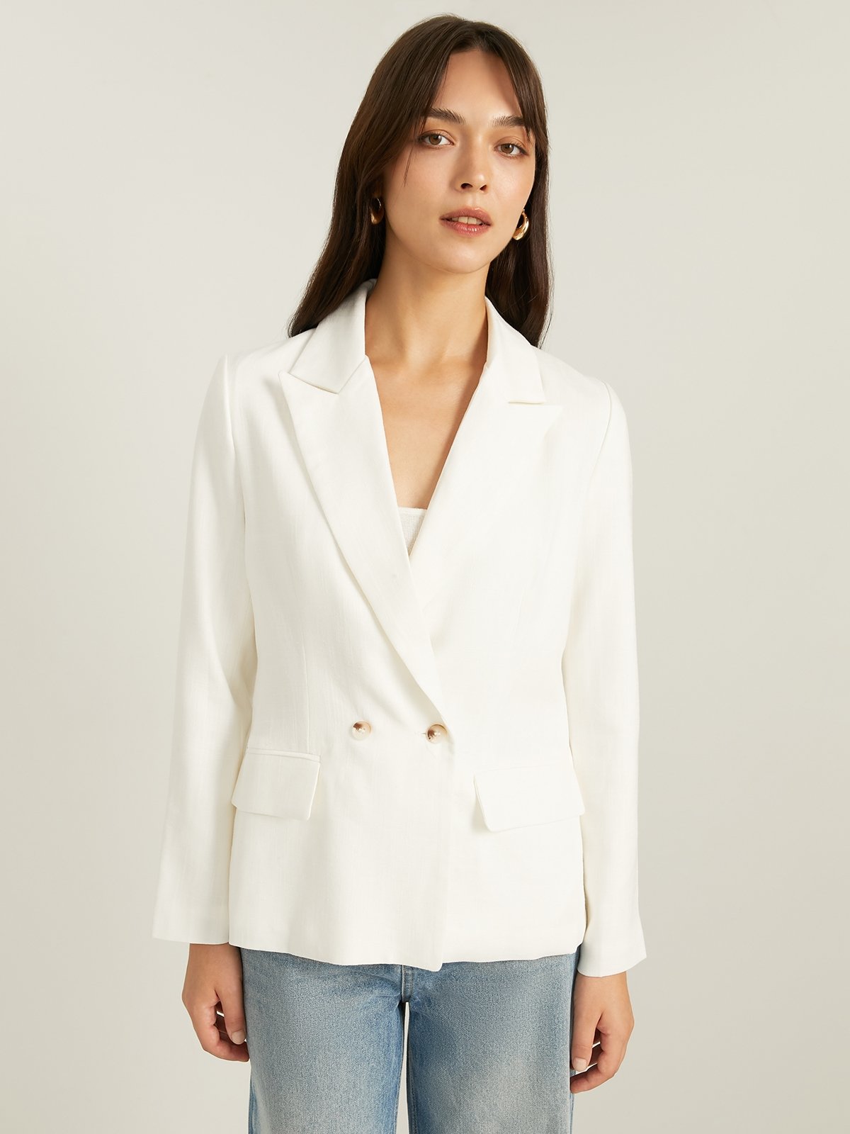 White oversized blazer online
