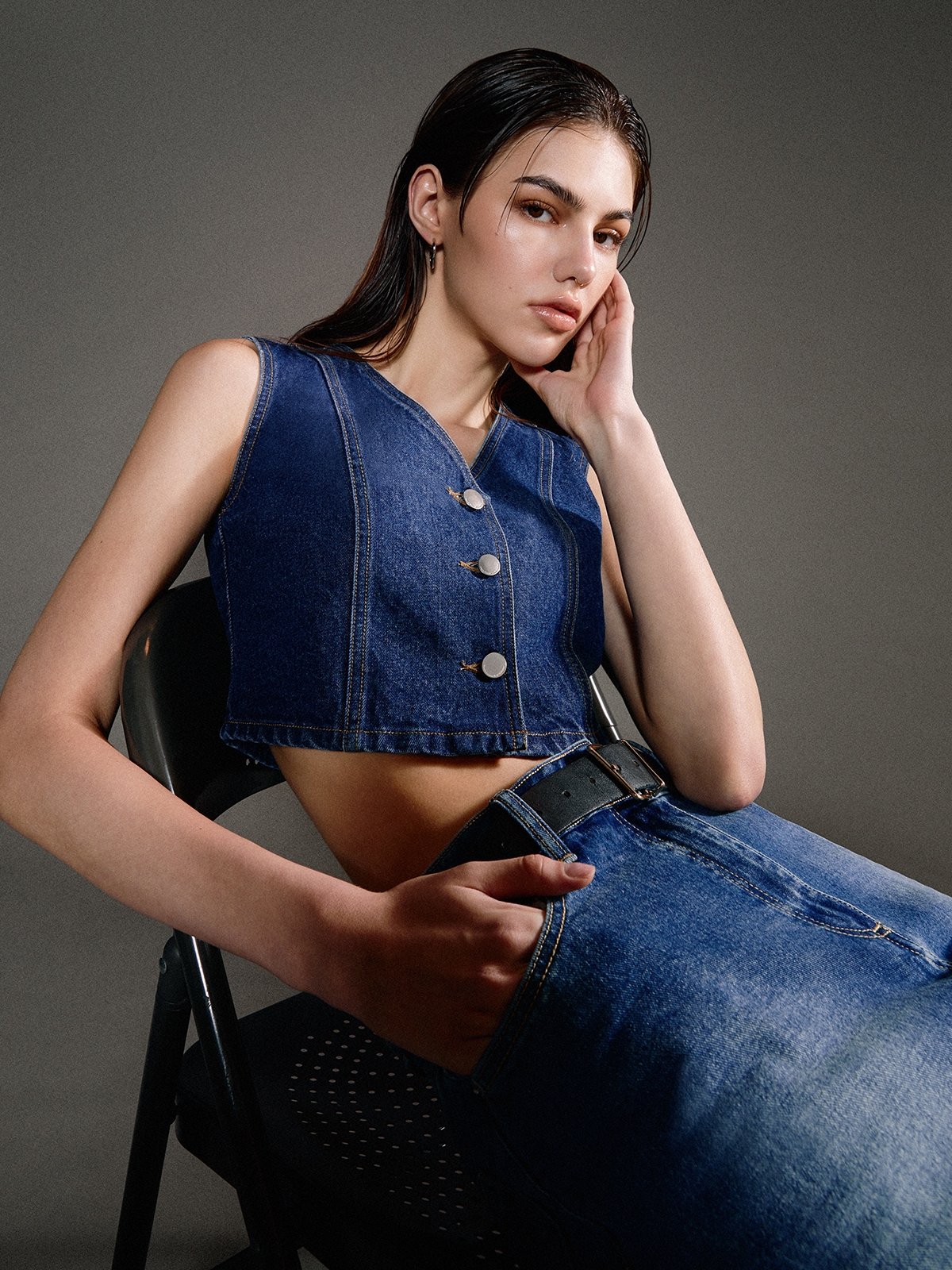 Vest dark blue new arrivals
