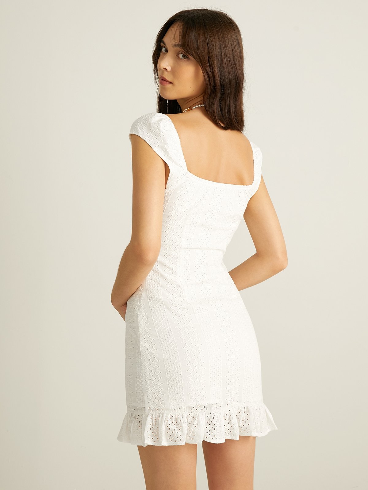 All white new arrivals short dress
