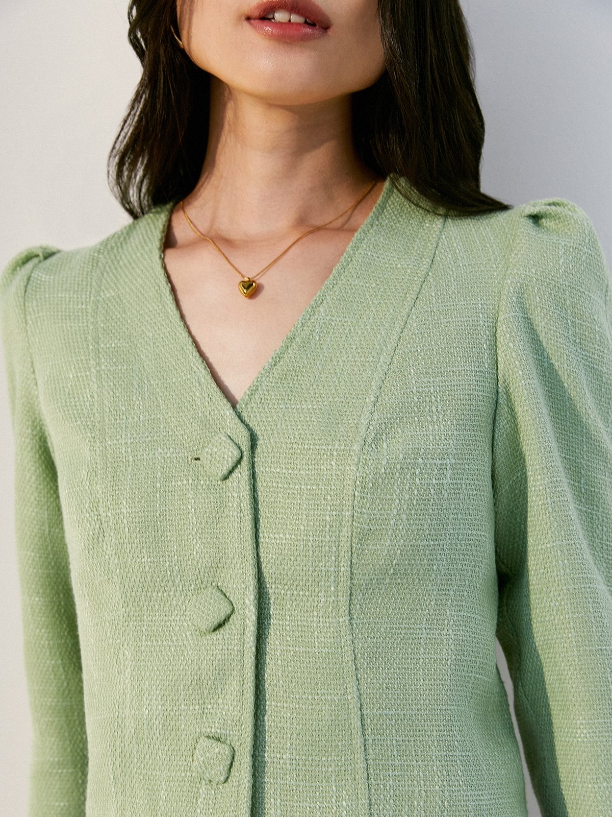 Green online chanel jacket