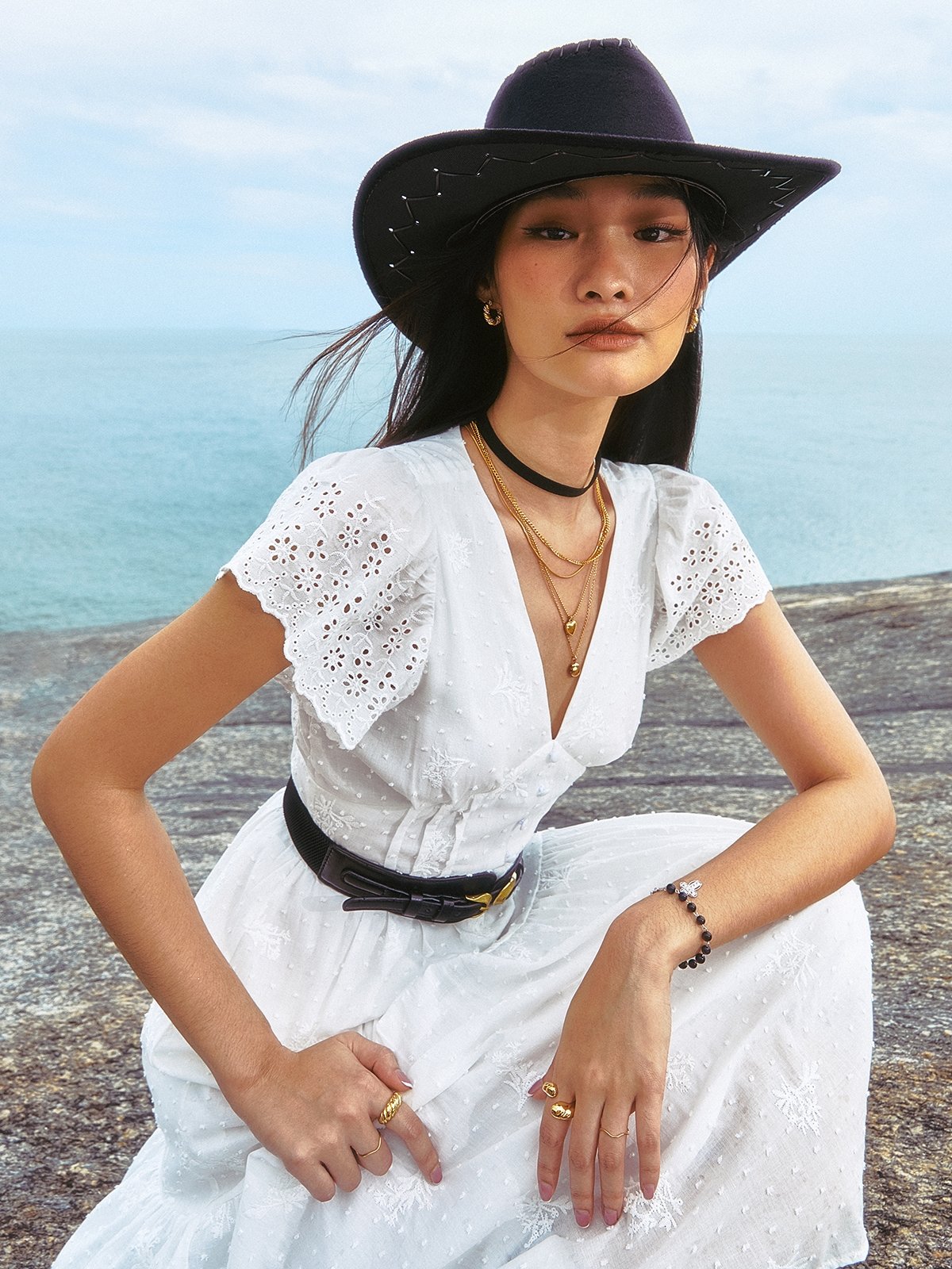 Eyelet maxi clearance