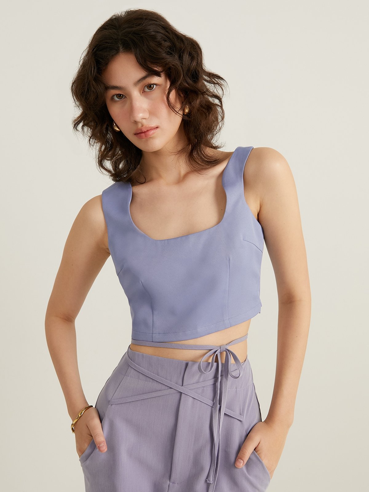 UO Scorpio Square-Neck Strappy Tank Top