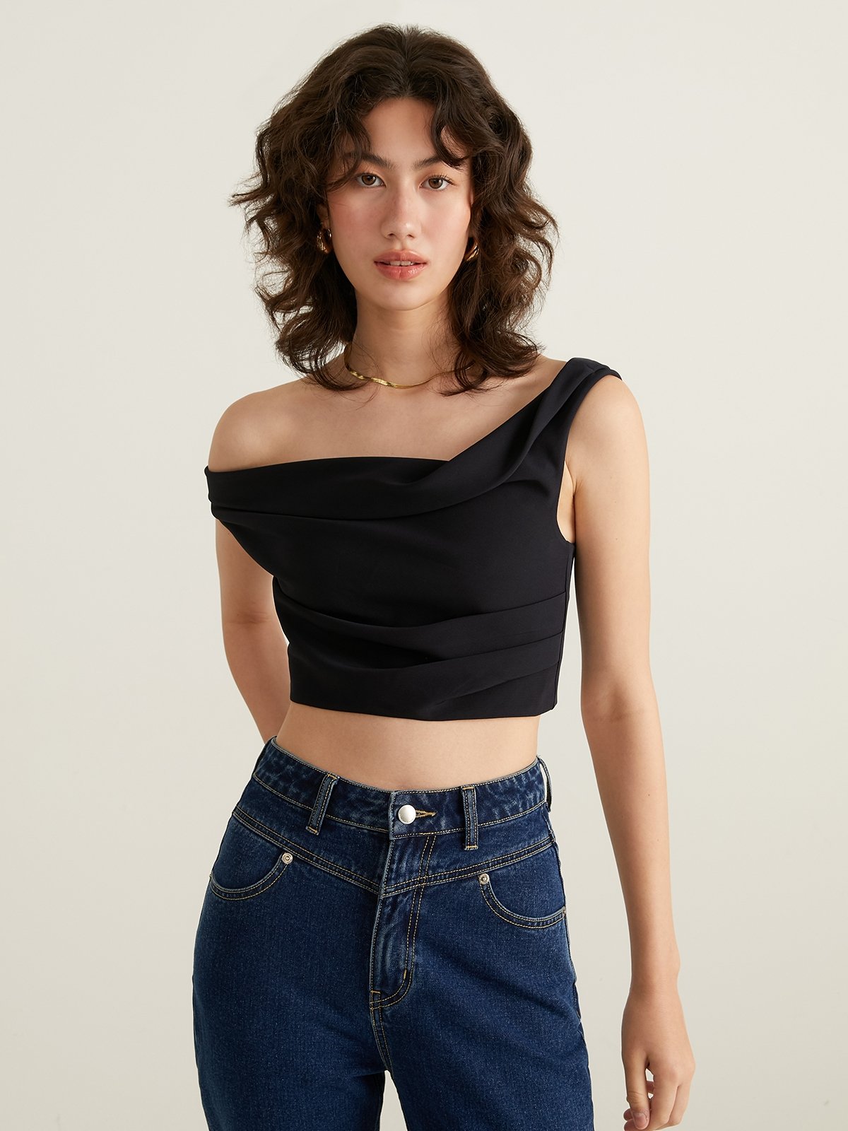 Pomelo one shop shoulder top