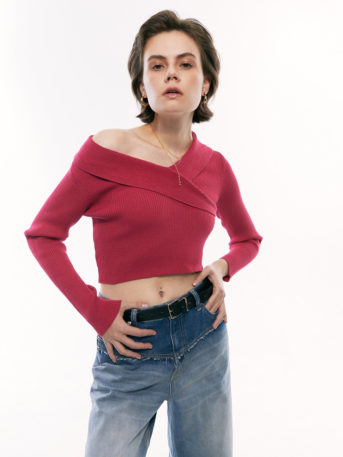 Pomelo one shoulder top sales