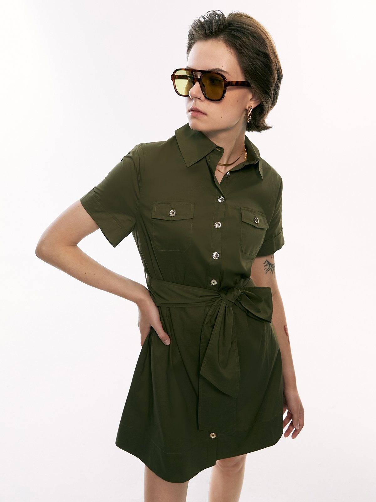 ANAES BOW TIE MINI DRESS