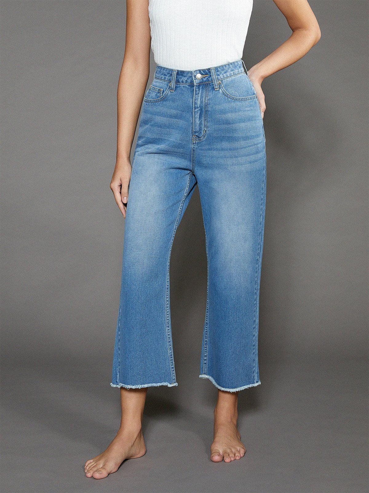 Next wide leg best sale cropped jeans