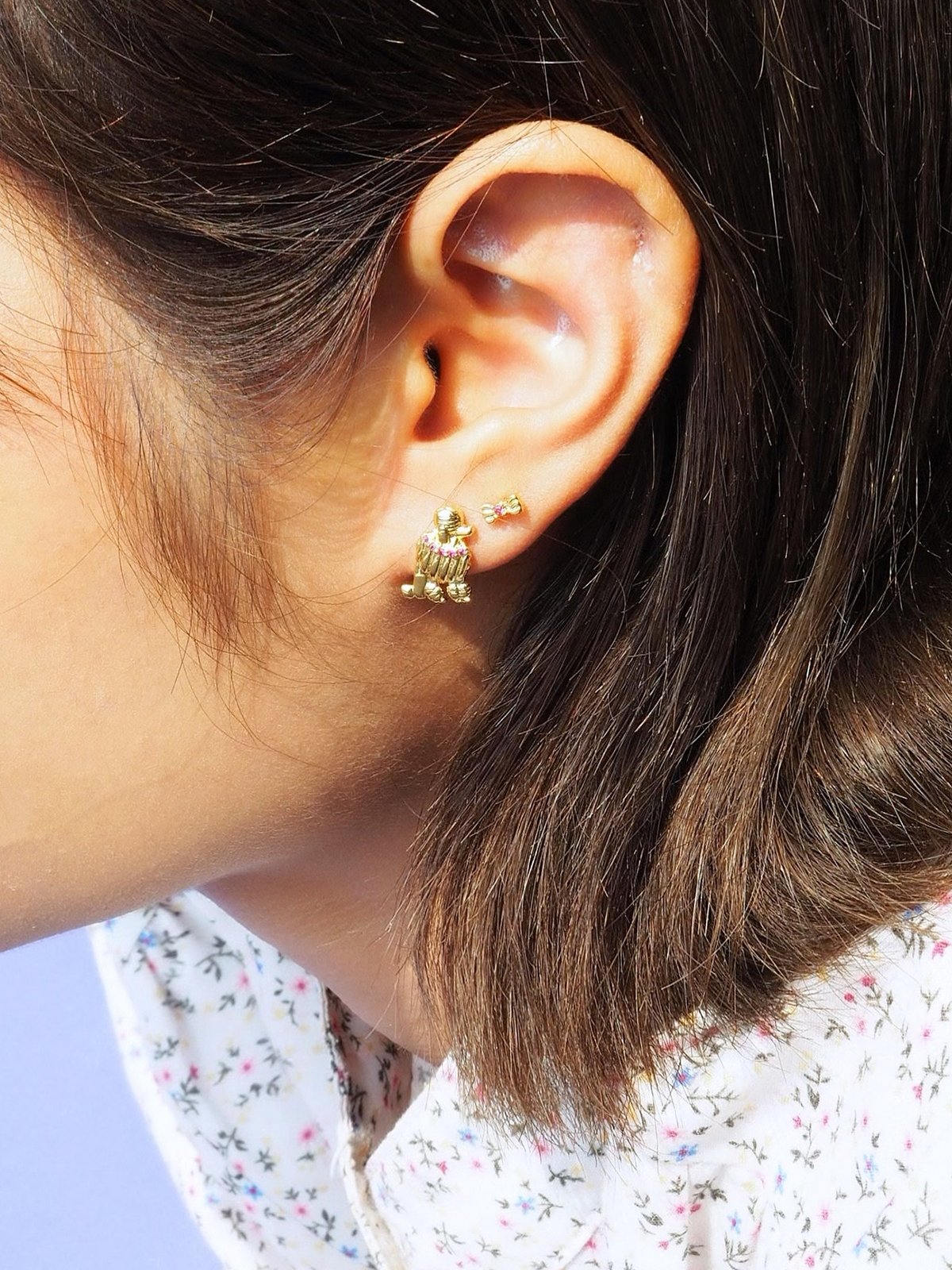 Poodle earrings sales