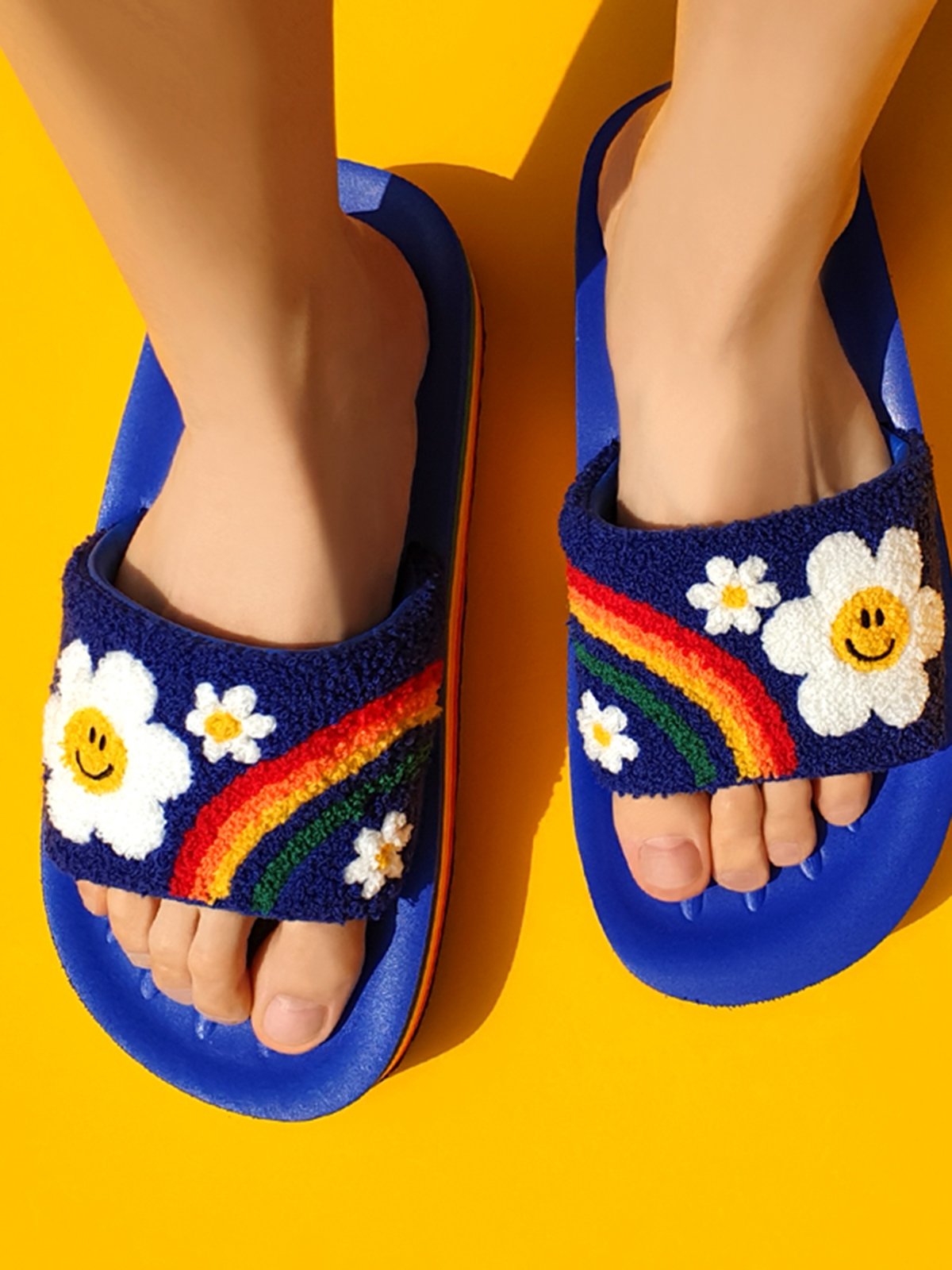 Platform slippers top