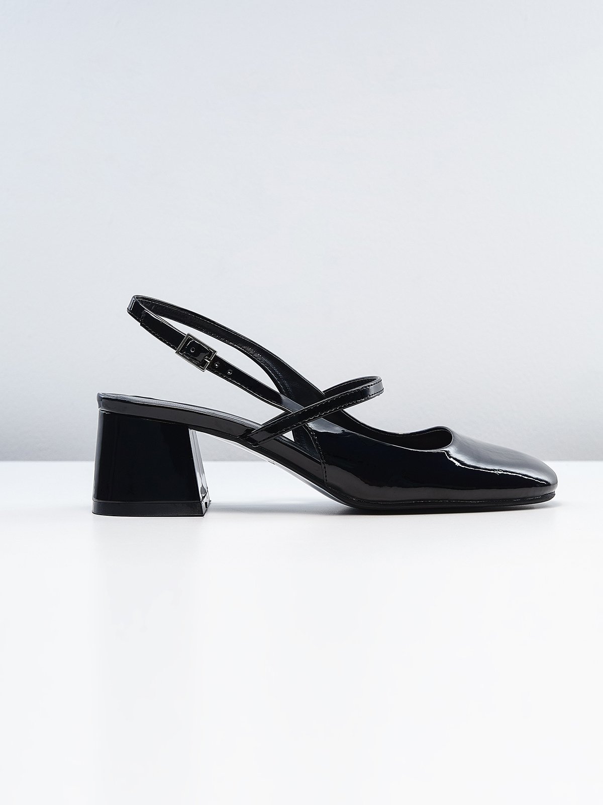 Nagoya Slingback Heels Black