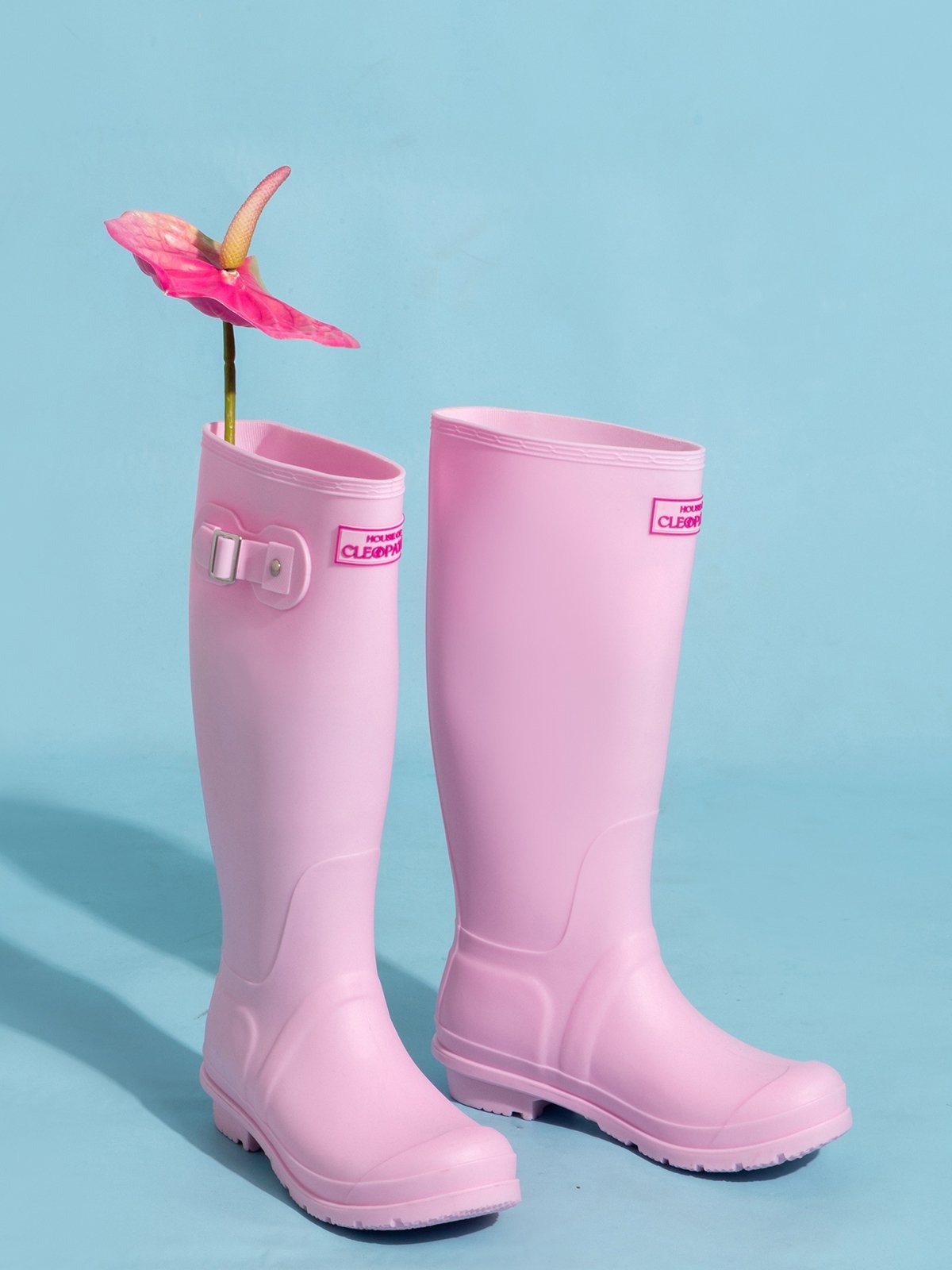 Light pink rain boots outlet