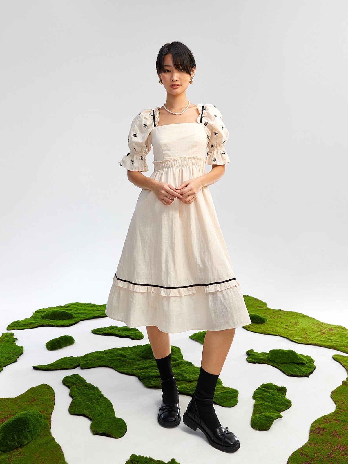 Ivory Midi Dress main image 1