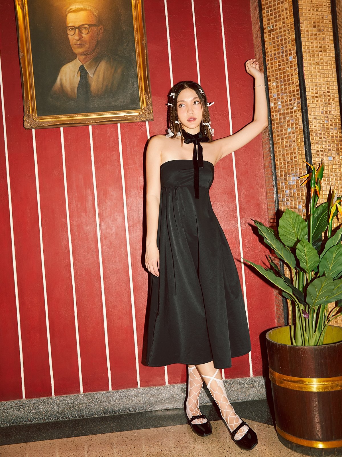 black midi tube dress Contour Midi Tube Dress