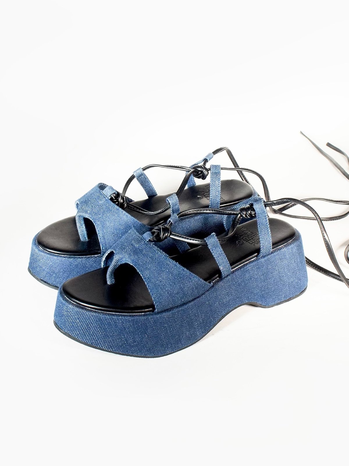 Dani Sandals Indigo Denim Pomelo Fashion