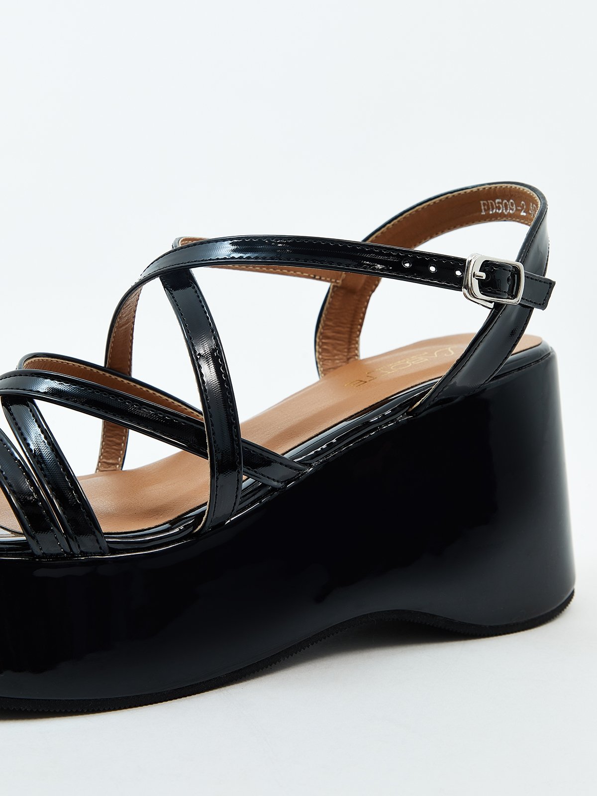 Platform wedges black online
