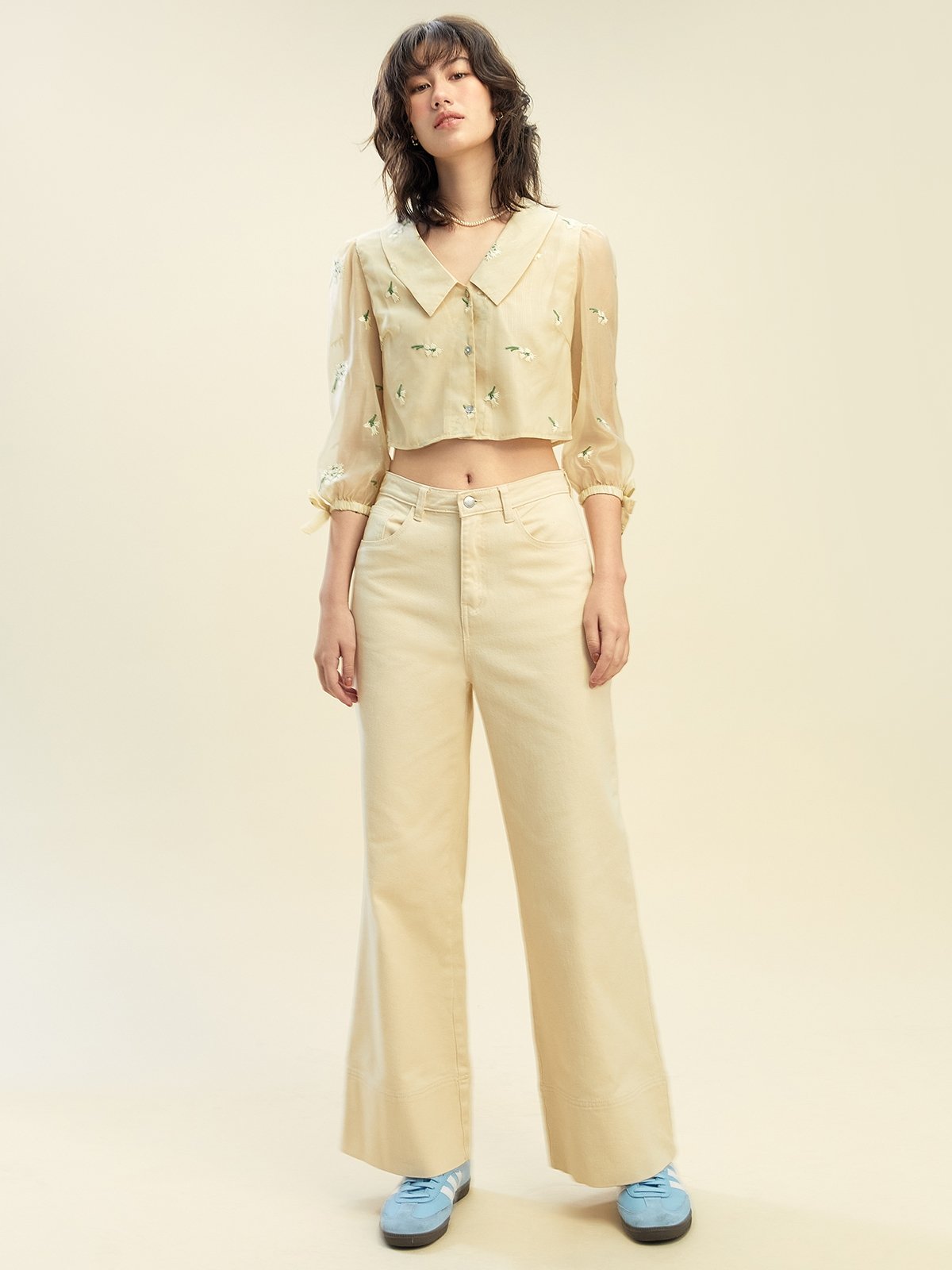 Yellow shirt with khaki pants 2025