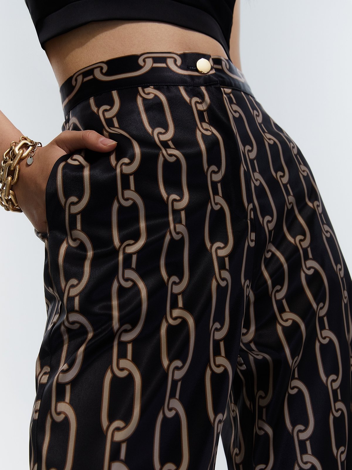 Chain print maxi skirt store