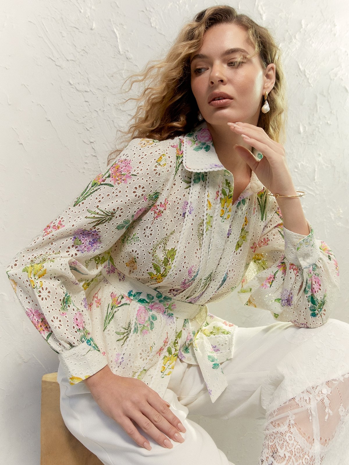 Camellia Lane Blouse – Cream