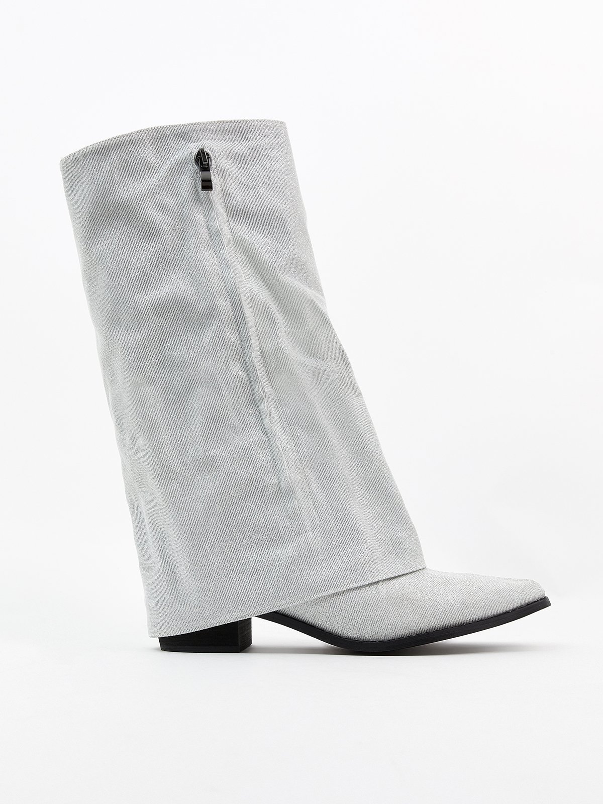 Valeria Glitter Boots Metallic Glitter Pomelo Fashion