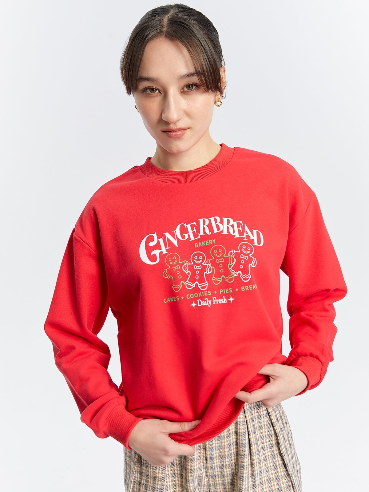 Long sleeve 2025 red sweater