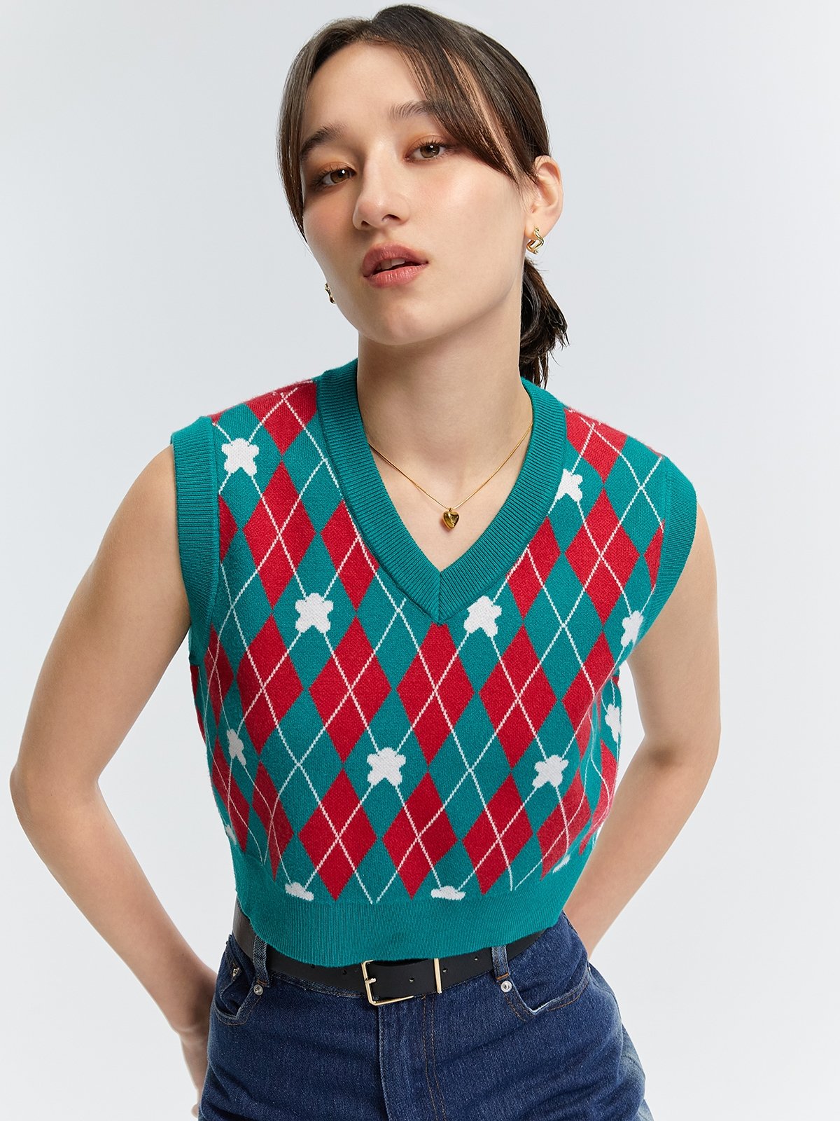 Pomegranate Knitted Vest