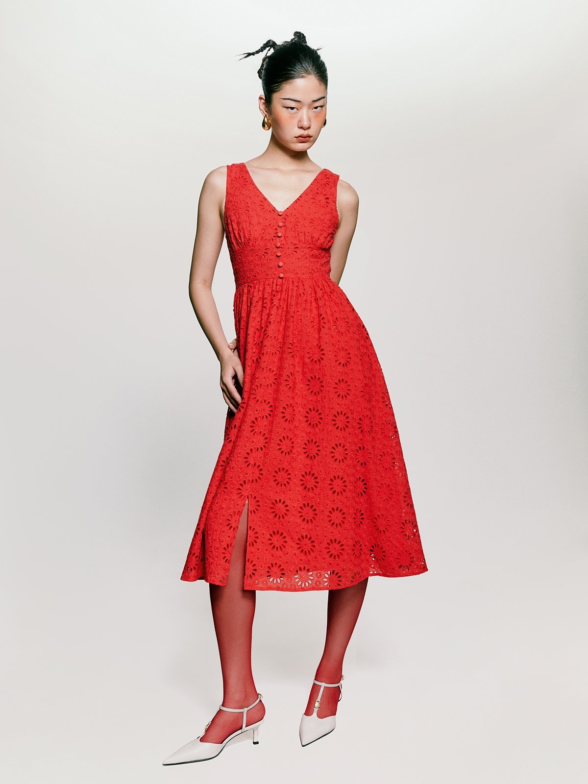 Next red store midi dress