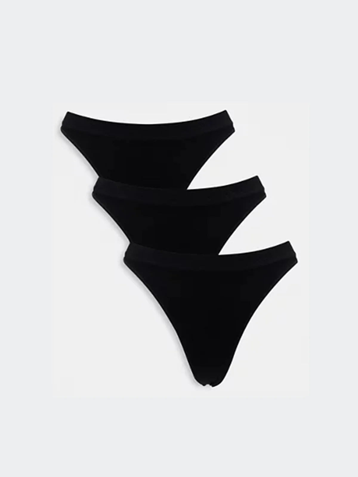 Native Intimates 3 String กางเกงชั้นในไร้ขอบ รุ่น Body Intimates 3 ชิ้น - สีดำ - Pomelo Fashion