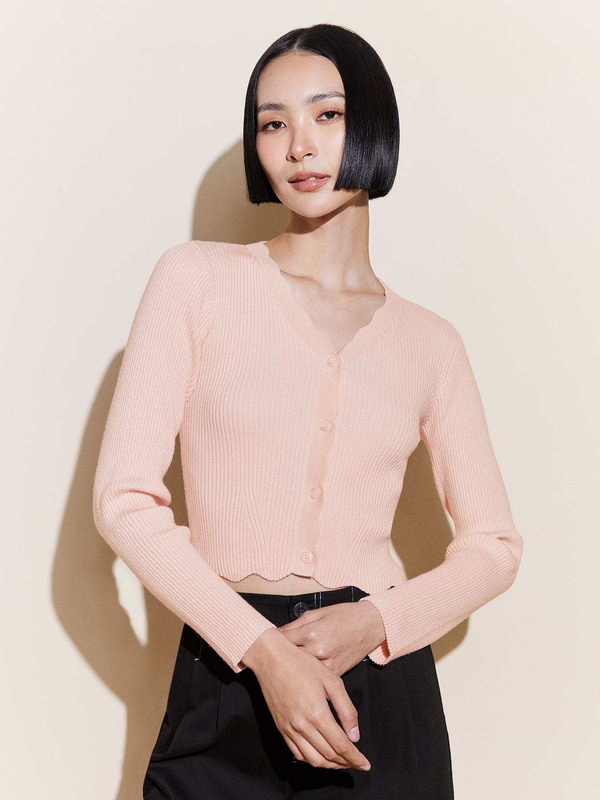 Baby pink cardigan online