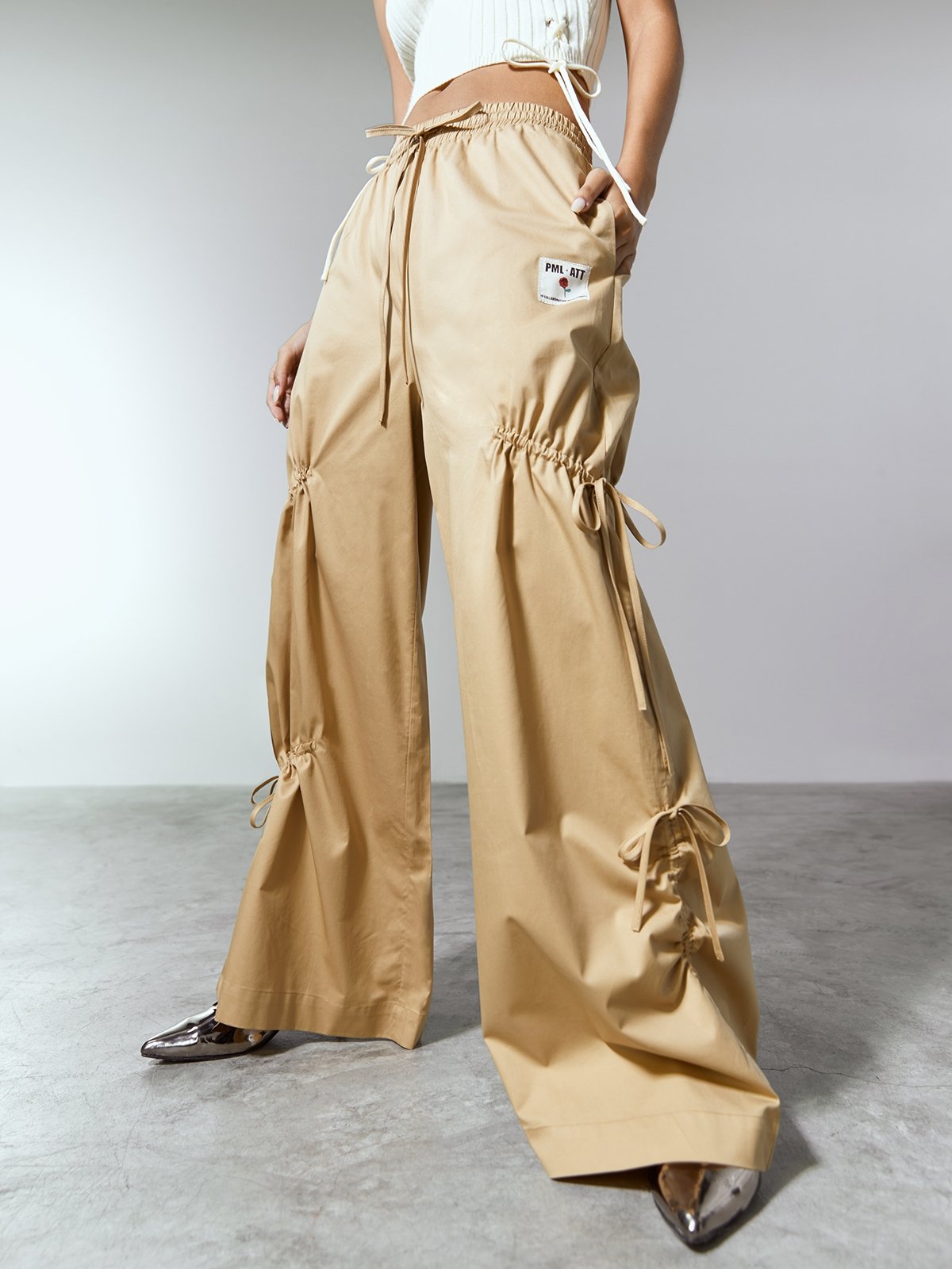 Cargo pants with strings deals