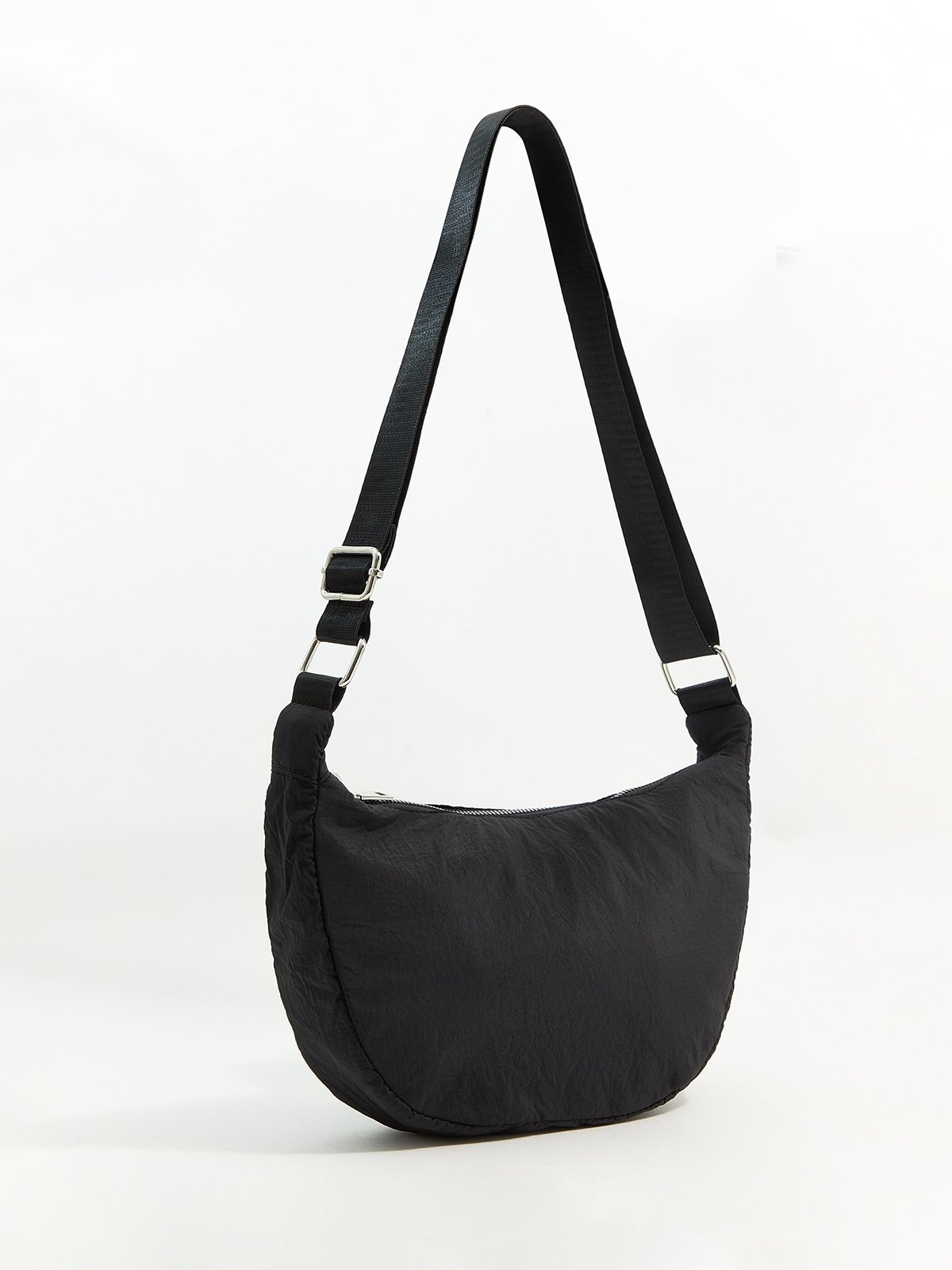 Nylon Sling Bag Black Pomelo Fashion