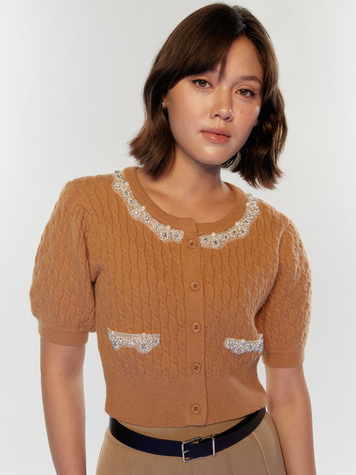 Cardigan short sleeve cheap