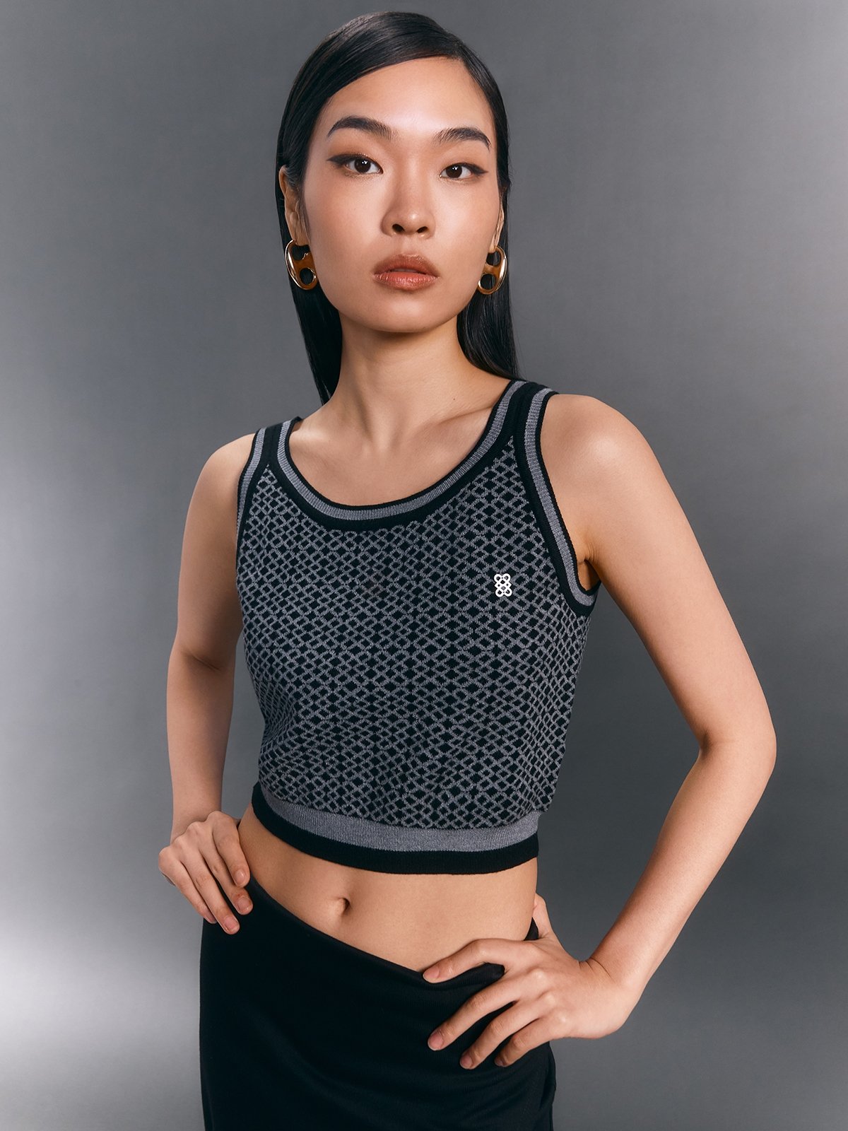 MINIMAL MOOD WOVEN CAMI TOP main image 0