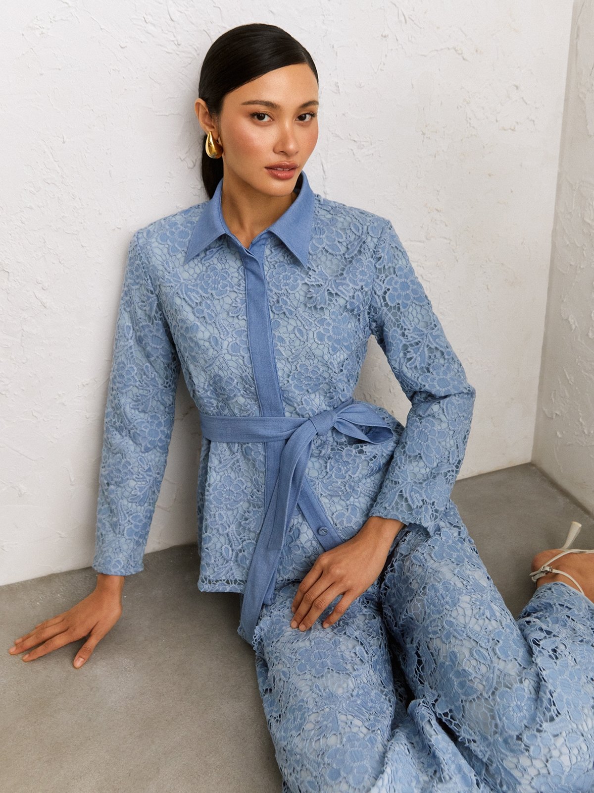 Floral lace jacket hotsell