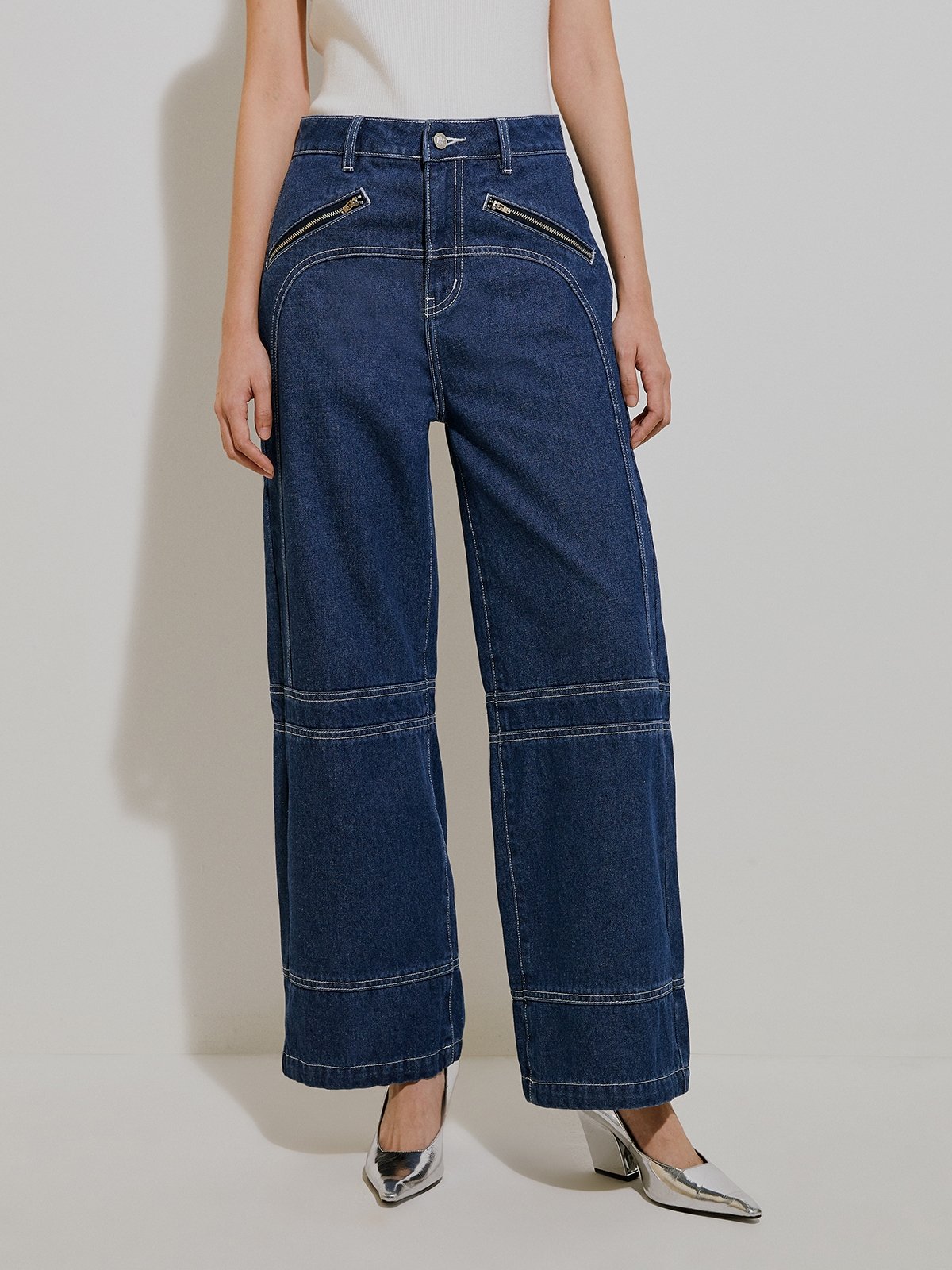 Retro Drawstring Straight Pants_BDHL6400