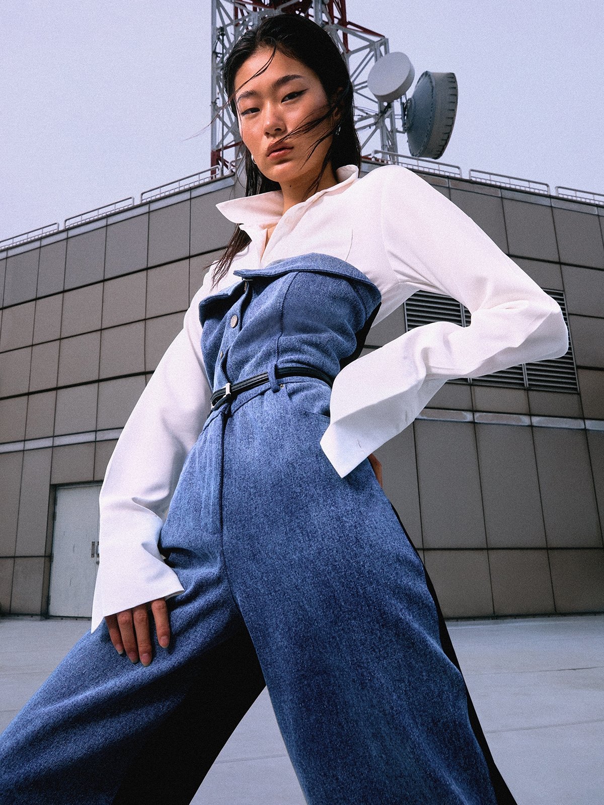 Tube denim jumpsuit store