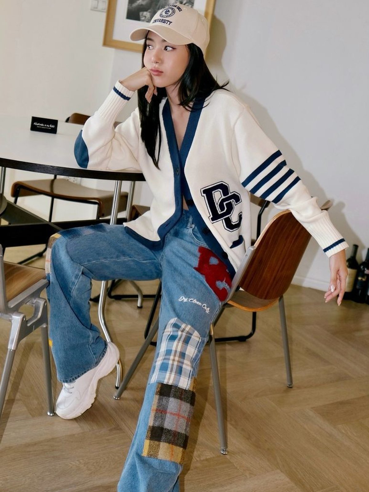 Cardigan jean top