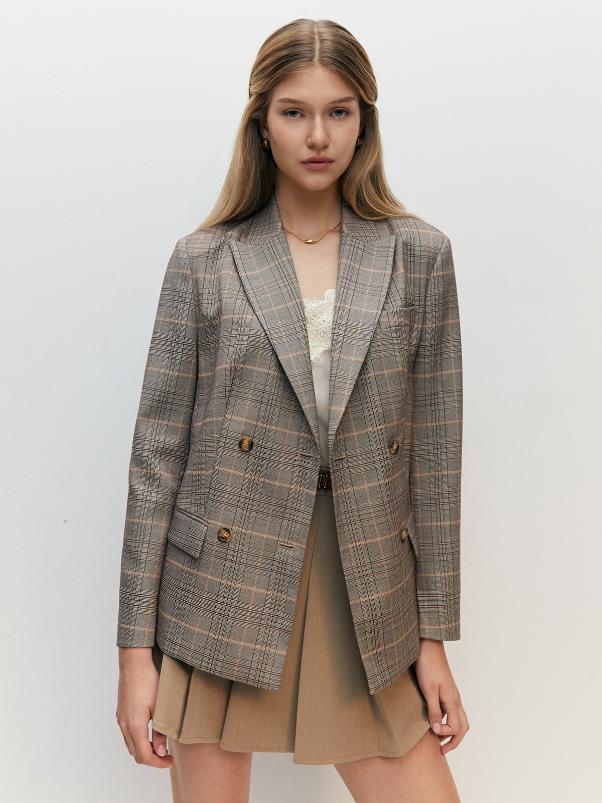 Plaid blazer on sale