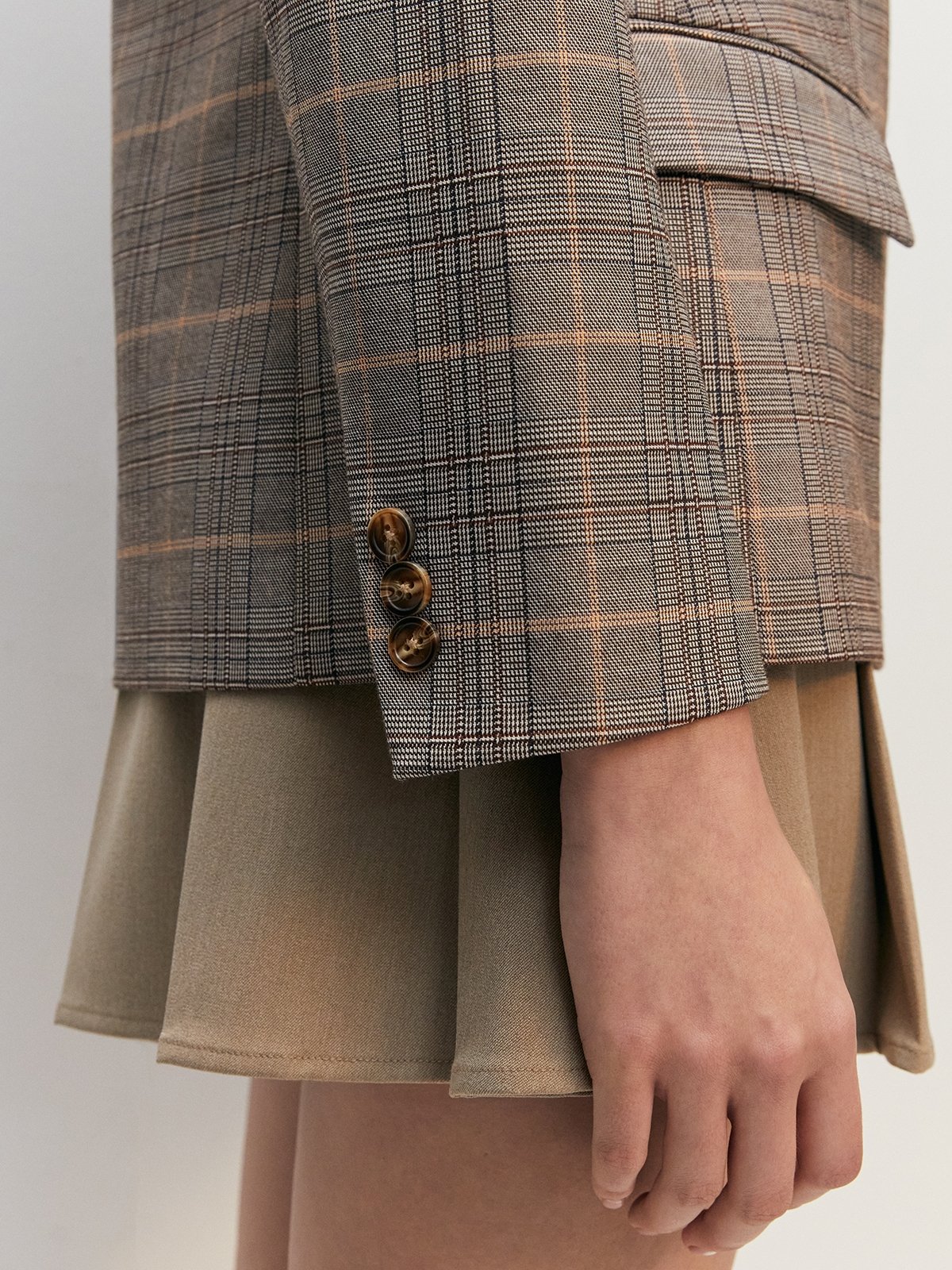 Sandro plaid blazer shop