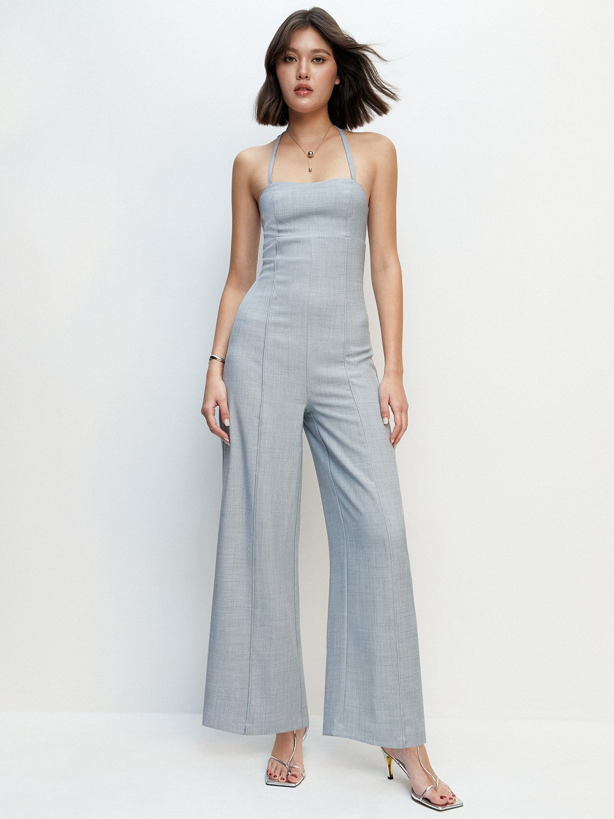 Light gray jumpsuit best sale